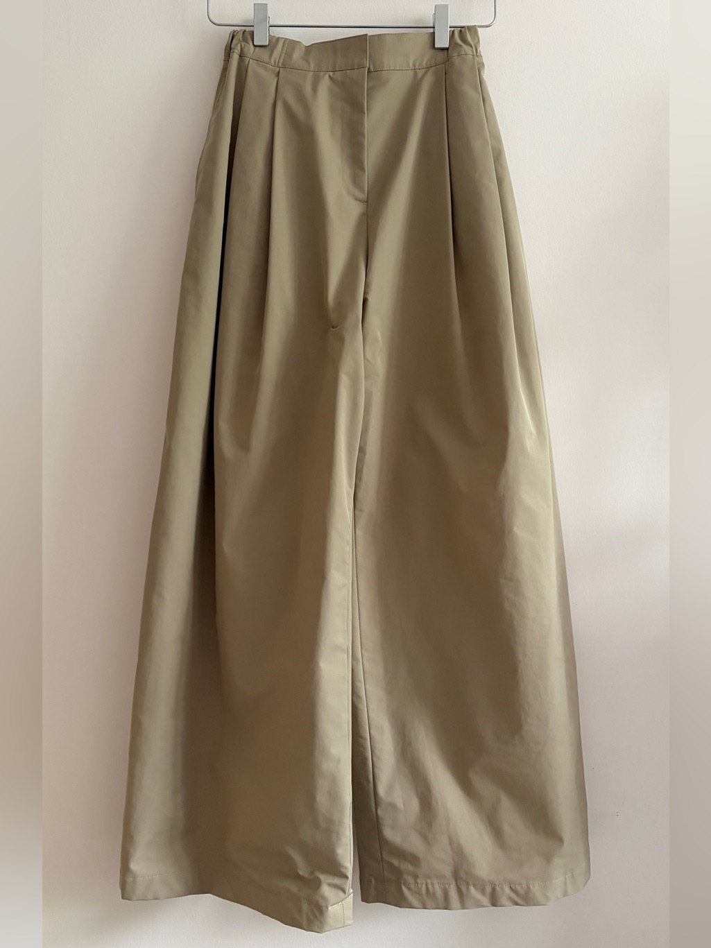 Amomento Beige Two Tuck Trousers